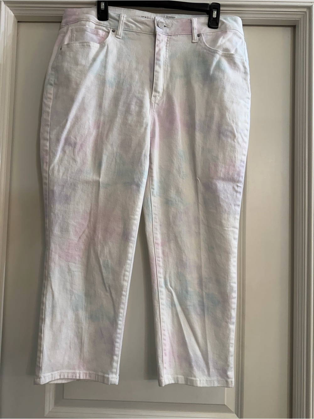 White Pastel Tie-Dye Women's Jeans 18